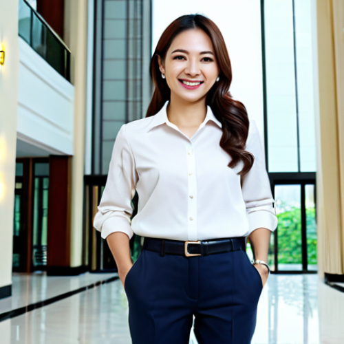 Home 17 공공관리사 시험 준비 과정에서 자주 하는 실수 - **
"A professional-looking female property manager, smiling warmly, standing in the lobby of a mode...