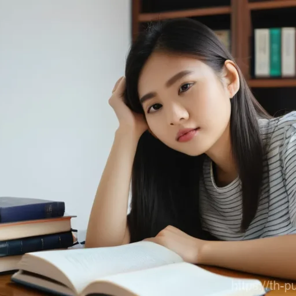 공공관리사 시험 후 취업 성공 사례와 교훈 - **Prompt:** A young Thai woman in her early twenties, with a determined and focused expression, sitt...