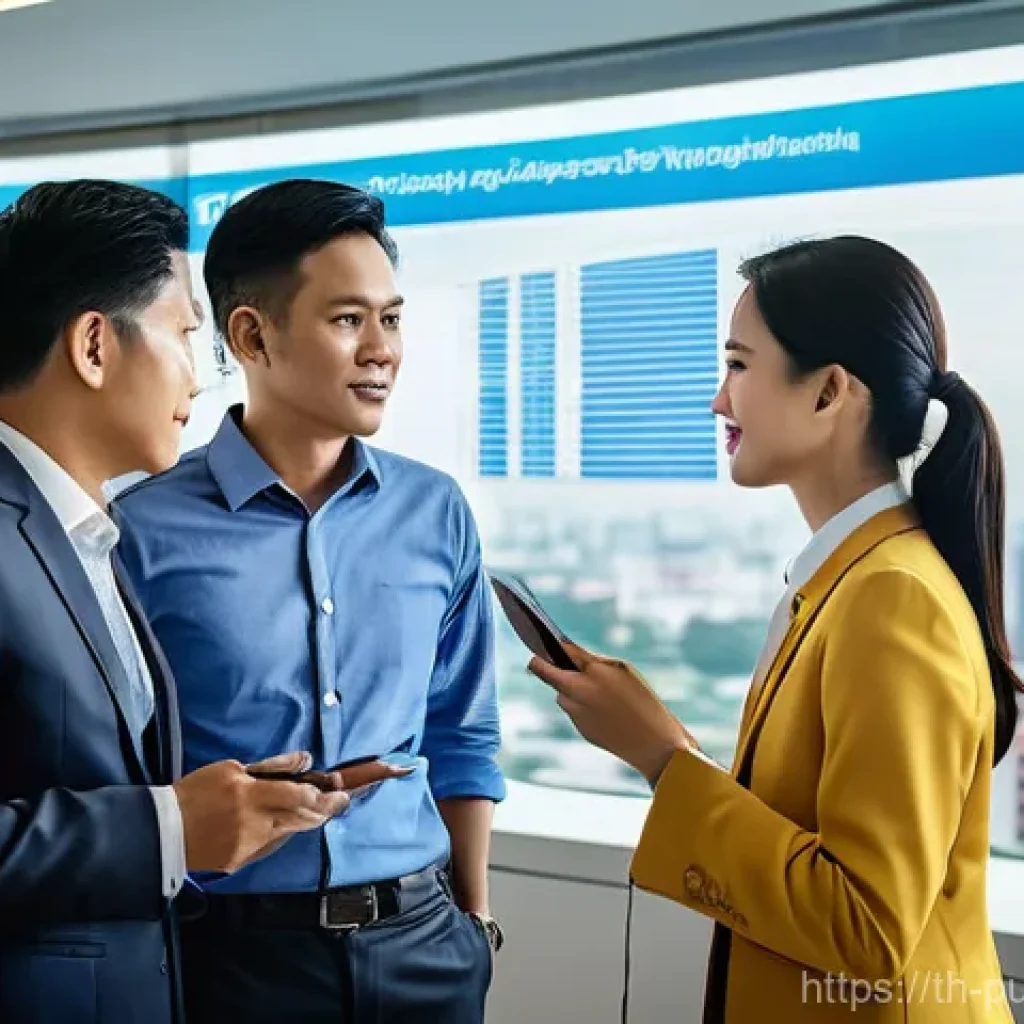 공공관리사 자격증 전망 및 가치 - **Prompt 1: Modern Thai Public Sector Leaders in Action**
    "A vibrant, wide-angle shot inside a s...