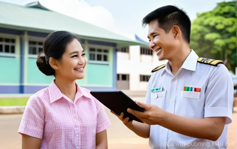 공공관리사 자격증의 경쟁력과 활용 가능성 - **Prompt:** A focused young Thai person, dressed in comfortable yet modest smart-casual clothing (e....