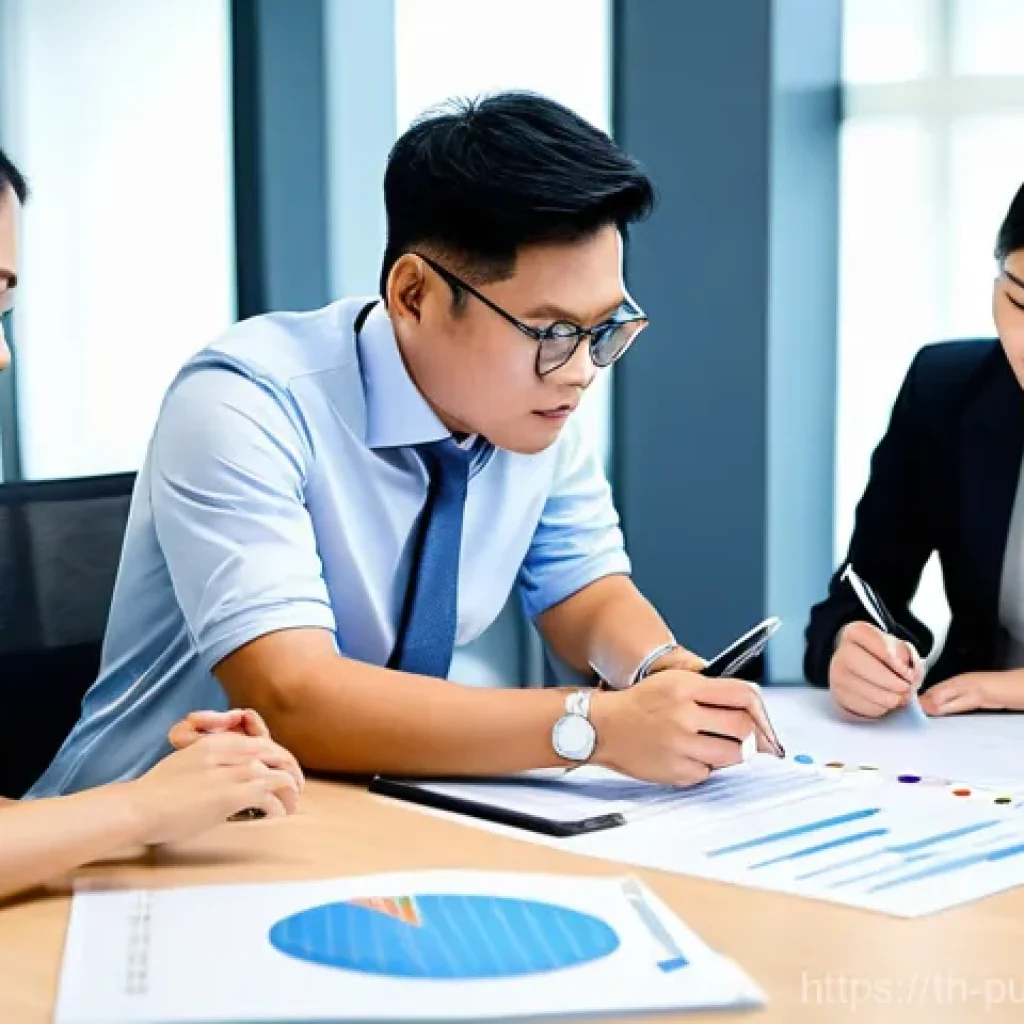 공공관리사 실무에서의 팀워크와 협력 기술 - **Prompt 1: Digital Collaboration in Thai Civil Service**
    A group of diverse Thai civil servants...