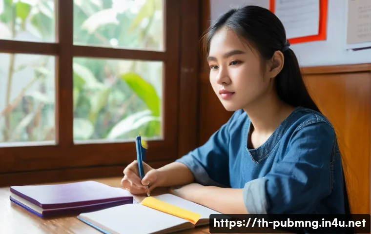 공공관리사 시험 합격 후기 - **Prompt:** A young Thai university student, approximately 20-22 years old, with a determined expres...
