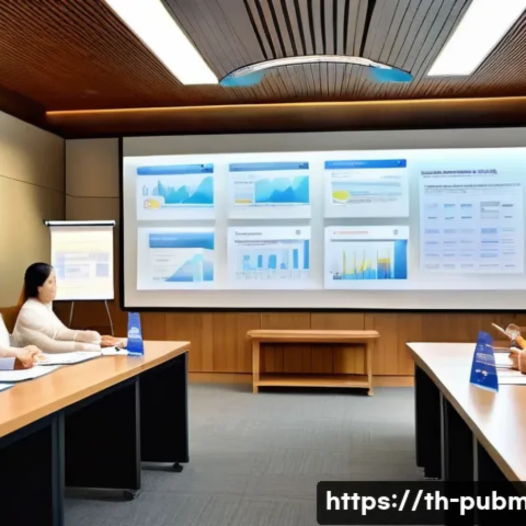 공공관리사와 관련된 교육 프로그램 리뷰 - A modern Thai government training classroom with diverse civil servants attentively participating in...
