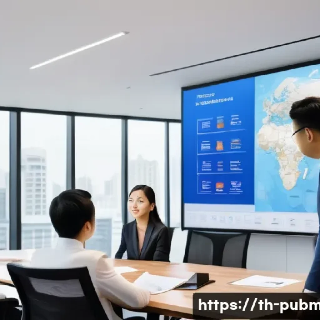 공공관리사 자격증으로 확장 가능한 직무 영역 - A professional Thai government project manager leading a diverse team meeting in a modern office, sh...