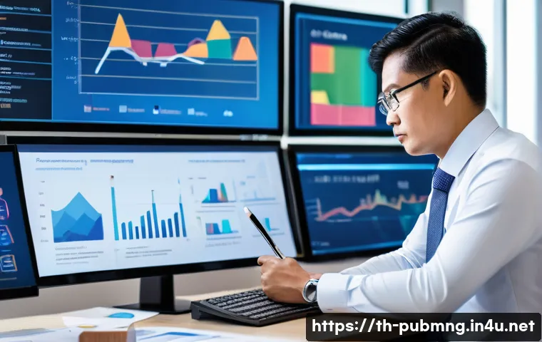 공공관리사로서의 경력 개발 방향 - A professional public sector manager in a modern Thai government office, engaged in strategic planni...