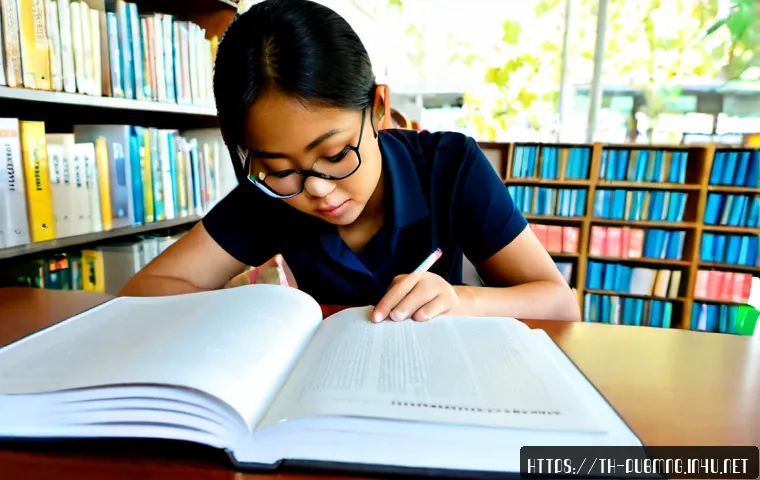 공공관리사 관련 추천 도서 - Photorealistic Thai public administration student selecting recommended government management books ...